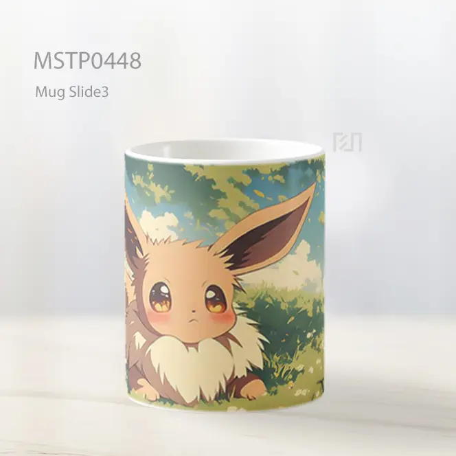 Cute Eevee Anime Landscape Mug MSTP0448 - All-side / Desain