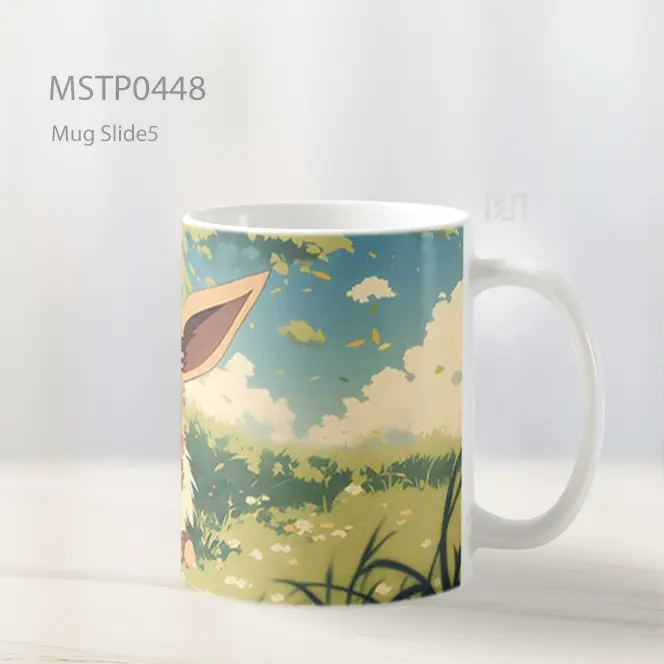 Cute Eevee Anime Landscape Mug MSTP0448 - All-side / Desain