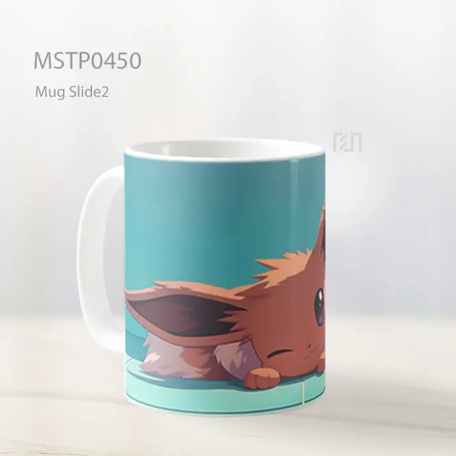 Cute Eevee Gaya Anime Mug MSTP0450 - All-side / Desain