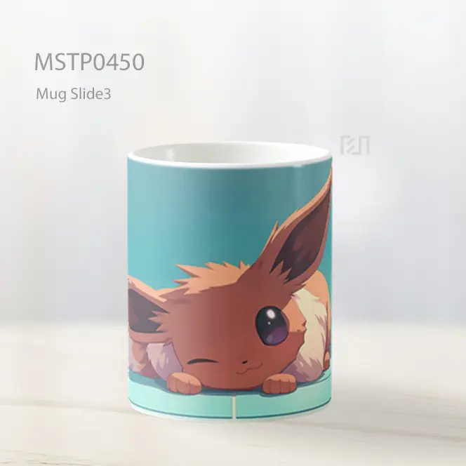 Cute Eevee Gaya Anime Mug MSTP0450 - All-side / Desain