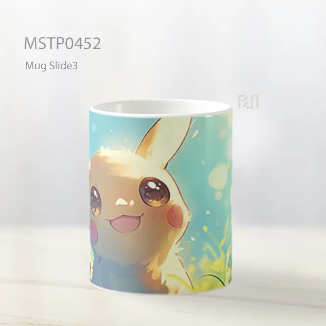 Cute Pikachu Di Sinar Matahari Mug MSTP0452 - All-side / Desain