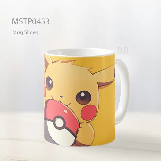 Cute Pikachu Holding Pokeball Mug MSTP0453