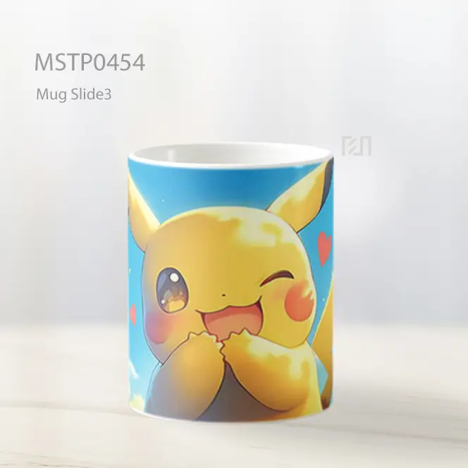 Cute Pikachu Wink Mug MSTP0454 - All-side / Desain
