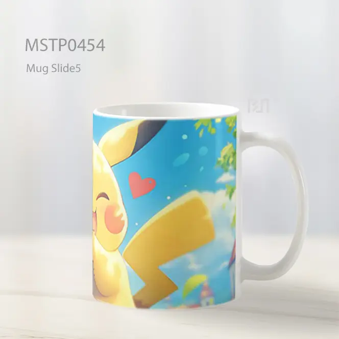 Cute Pikachu Wink Mug MSTP0454 - All-side / Desain