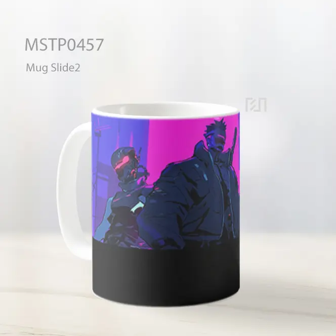 Cyberpunk Anime Scene Mug MSTP0457 - All-side / Desain