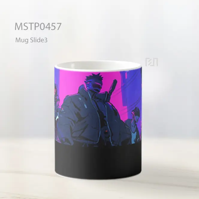 Cyberpunk Anime Scene Mug MSTP0457 - All-side / Desain