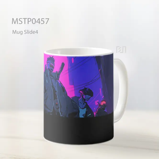 Cyberpunk Anime Scene Mug MSTP0457