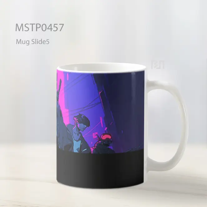 Cyberpunk Anime Scene Mug MSTP0457 - All-side / Desain