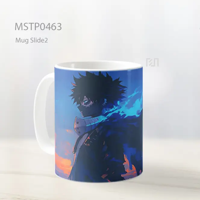 Dabi My Hero Academia Dengan Aura Penjahat Mug MSTP0463 - All-side / Desain