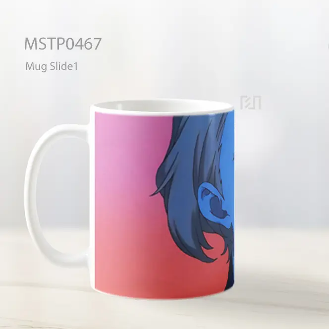 Dandadan Biru Aira Shiratori Anime Mug MSTP0467 - All-side / Desain