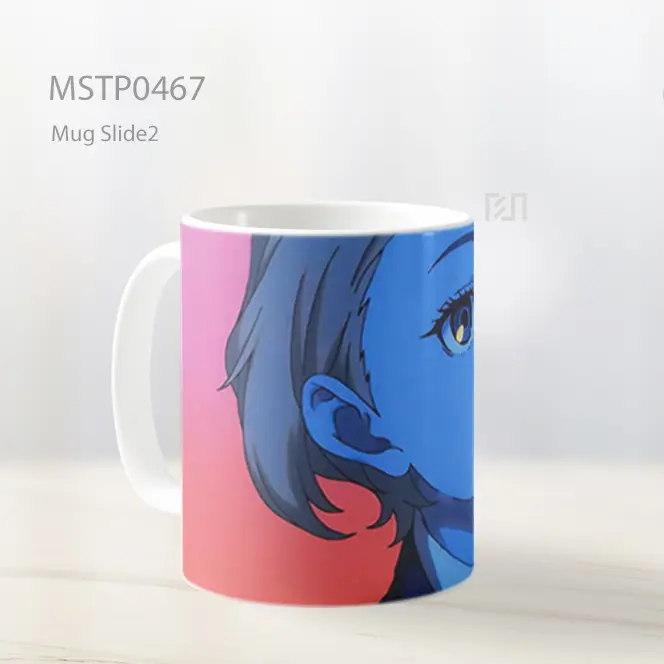 Dandadan Biru Aira Shiratori Anime Mug MSTP0467 - All-side / Desain