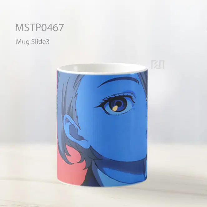 Dandadan Biru Aira Shiratori Anime Mug MSTP0467 - All-side / Desain