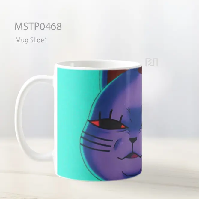 Dandadan Cool Turbo Granny Bentuk Kucing Mug MSTP0468 - All-side / Desain