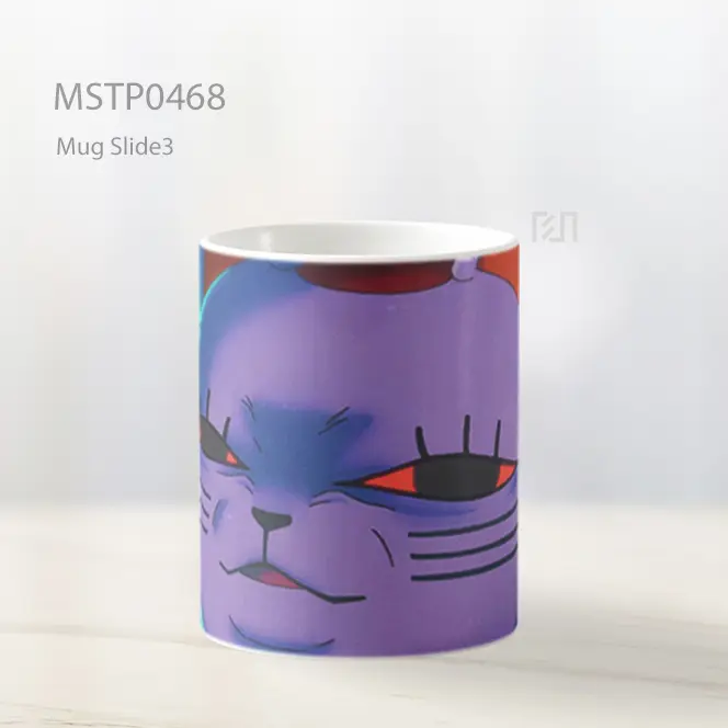 Dandadan Cool Turbo Granny Bentuk Kucing Mug MSTP0468 - All-side / Desain