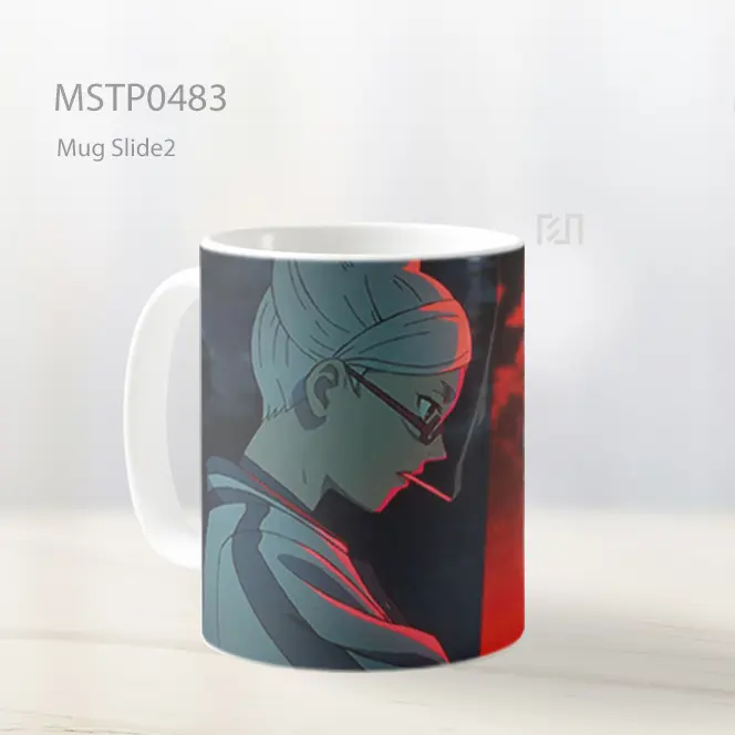 Dandadan Seiko Ayase Hitam Merah Mug MSTP0483 - All-side / Desain