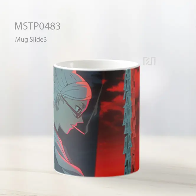 Dandadan Seiko Ayase Hitam Merah Mug MSTP0483 - All-side / Desain