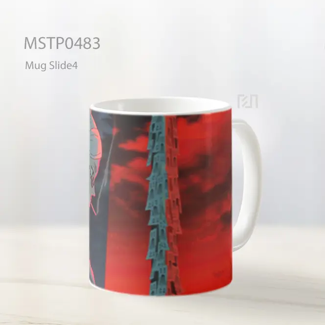Dandadan Seiko Ayase Hitam Merah Mug MSTP0483