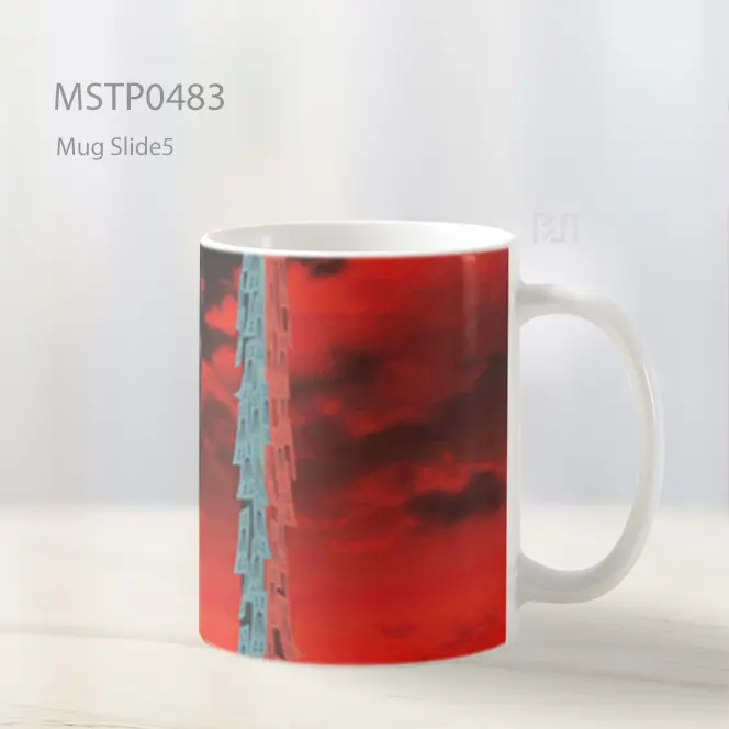 Dandadan Seiko Ayase Hitam Merah Mug MSTP0483 - All-side / Desain