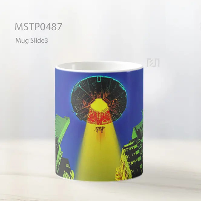 Dandadan Ufo Pemindahan Sapi Mug MSTP0487 - All-side / Desain