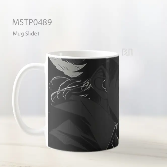 Dark Luffy Smile Silhouette Black Background Mug MSTP0489 - All-side / Desain