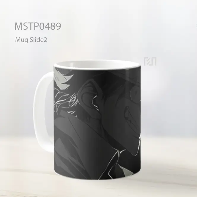 Dark Luffy Smile Silhouette Black Background Mug MSTP0489 - All-side / Desain