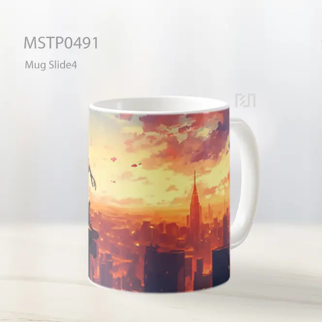Dazai Osamu Bungou Stray Dogs Merenung Di Atap Mug MSTP0491