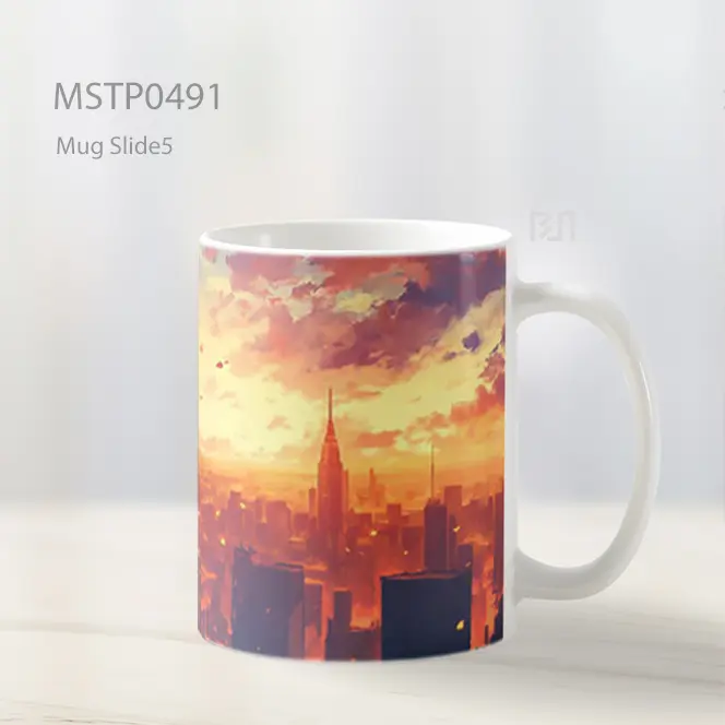 Dazai Osamu Bungou Stray Dogs Merenung Di Atap Mug MSTP0491 - All-side / Desain