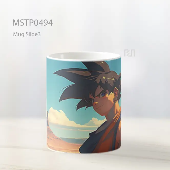 Dbz Goku Gurun Sunset Mug MSTP0494 - All-side / Desain