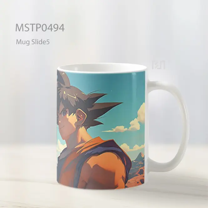 Dbz Goku Gurun Sunset Mug MSTP0494 - All-side / Desain