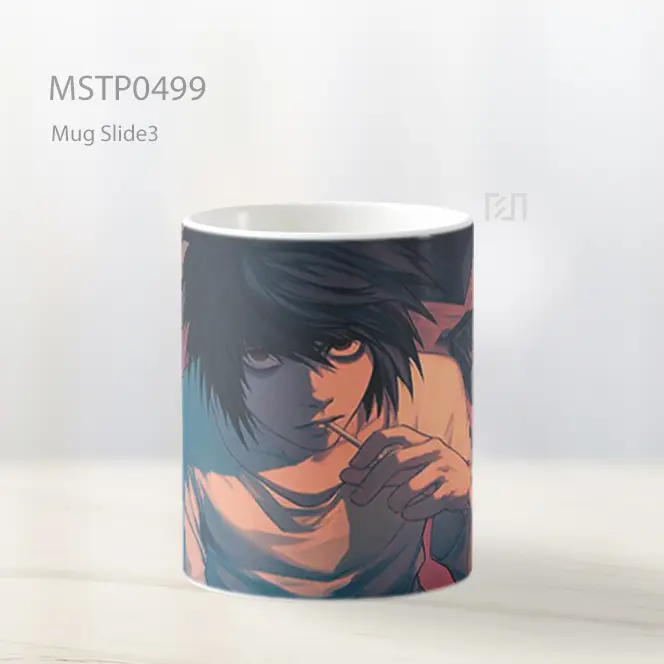 Death Note L Dengan Lollipop Mug MSTP0499 - All-side / Desain