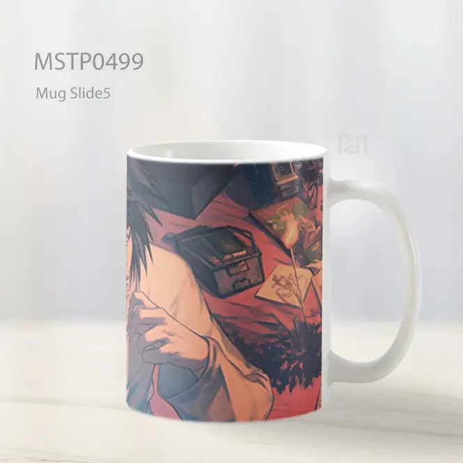 Death Note L Dengan Lollipop Mug MSTP0499 - All-side / Desain
