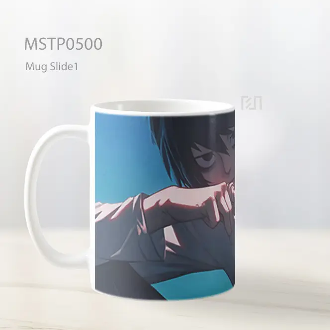 Death Note L Gaya Seni Mug MSTP0500 - All-side / Desain