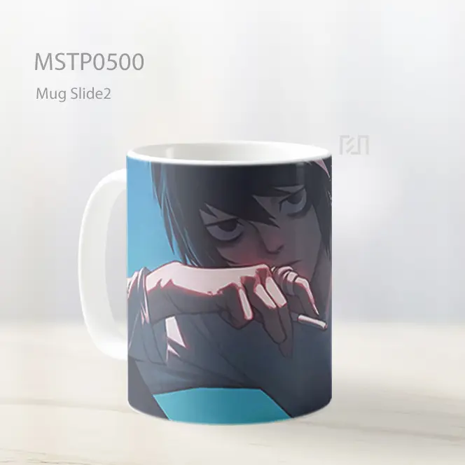 Death Note L Gaya Seni Mug MSTP0500 - All-side / Desain