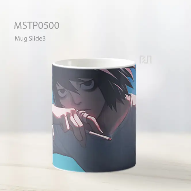 Death Note L Gaya Seni Mug MSTP0500 - All-side / Desain