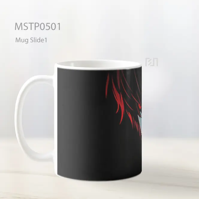 Death Note L Hitam Minimalis Mug MSTP0501 - All-side / Desain