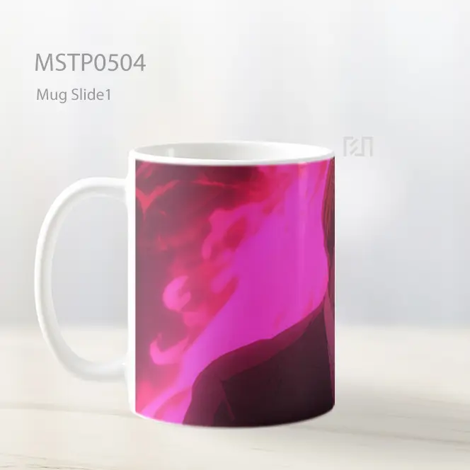 Death Note Light Yagami Pink Mug MSTP0504 - All-side / Desain