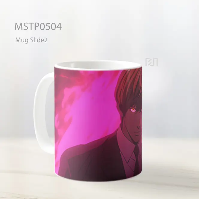 Death Note Light Yagami Pink Mug MSTP0504 - All-side / Desain