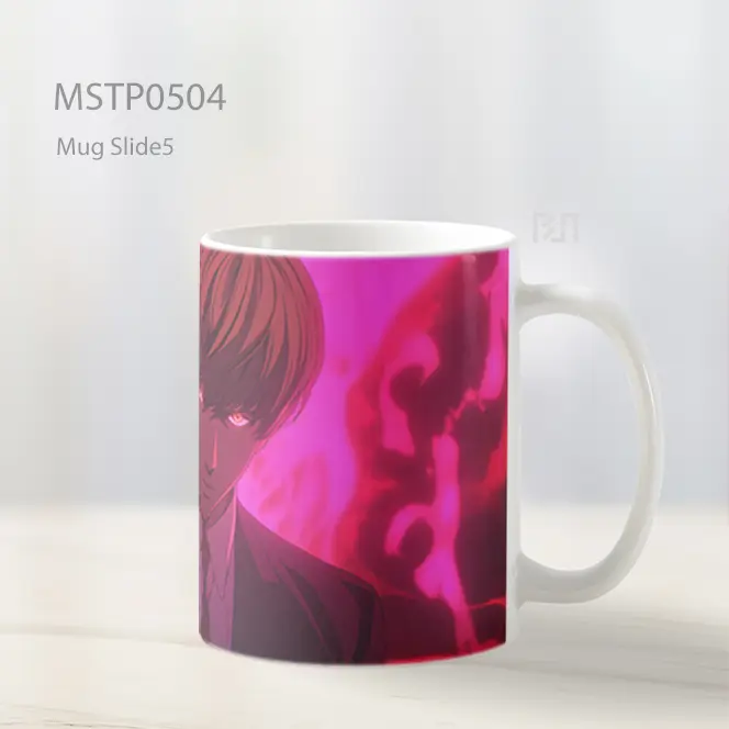 Death Note Light Yagami Pink Mug MSTP0504 - All-side / Desain
