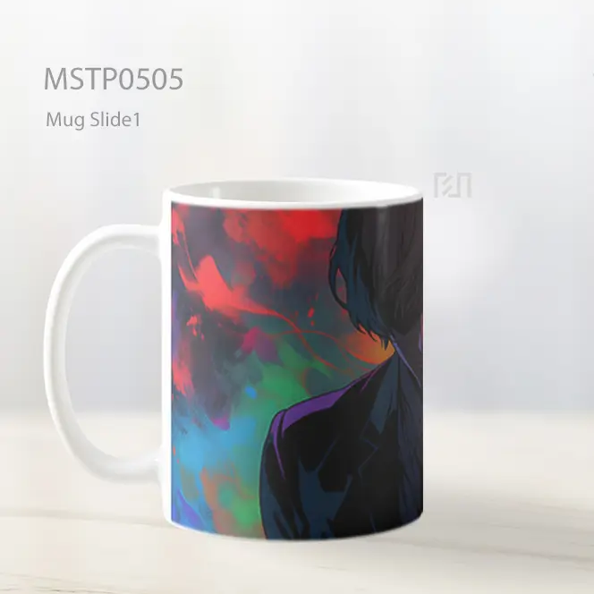 Death Note Light Yagami Warna Warni Mug MSTP0505 - All-side / Desain