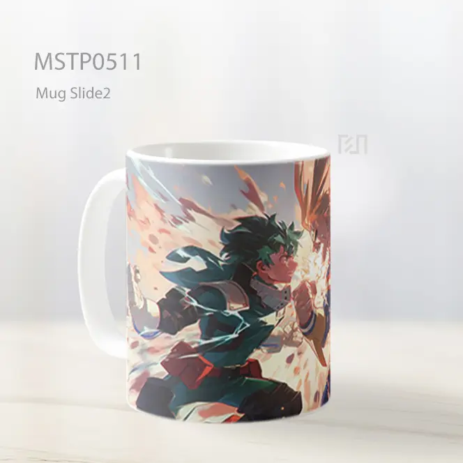 Deku All Might Clash My Hero Academia Mug MSTP0511 - All-side / Desain