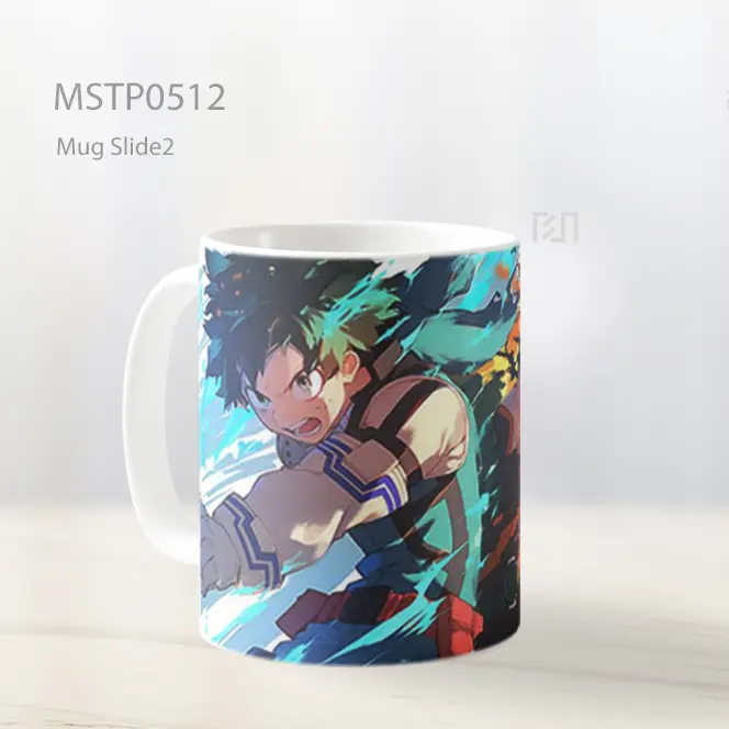 Deku And Bakugo My Hero Academia Adegan Aksi Ganda Mug MSTP0512 - All-side / Desain