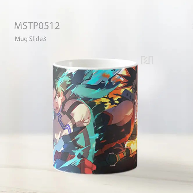 Deku And Bakugo My Hero Academia Adegan Aksi Ganda Mug MSTP0512 - All-side / Desain