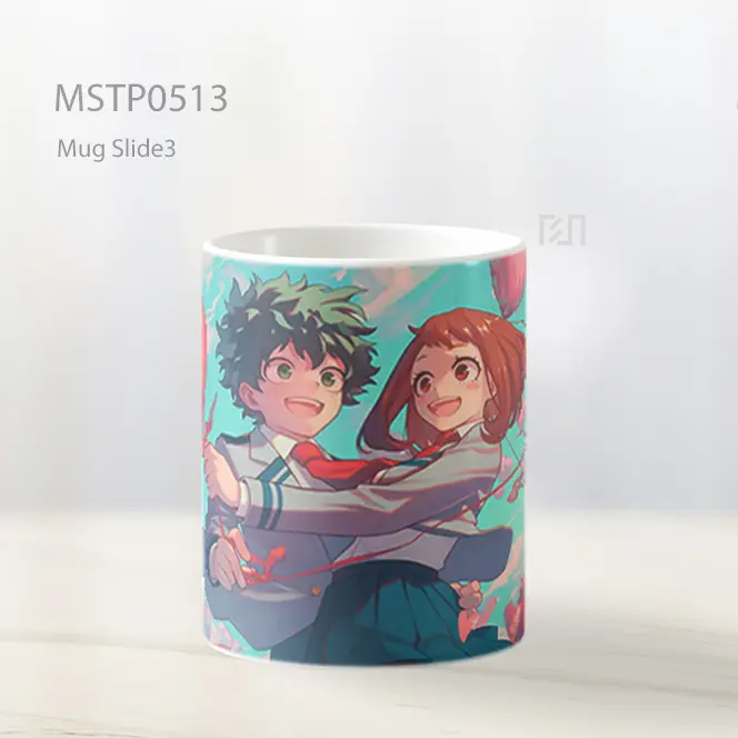Deku And Uraraka My Hero Academia Valentines Mug MSTP0513 - All-side / Desain