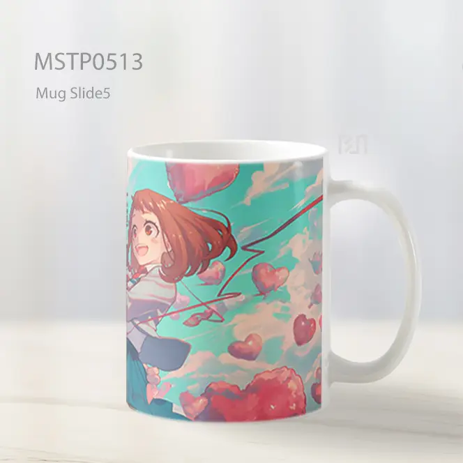 Deku And Uraraka My Hero Academia Valentines Mug MSTP0513 - All-side / Desain