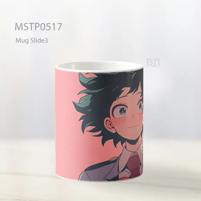 Deku Ekspresi Bahagia Mug MSTP0517 - All-side / Desain