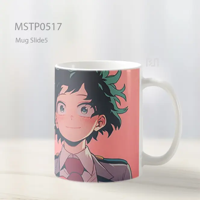 Deku Ekspresi Bahagia Mug MSTP0517 - All-side / Desain