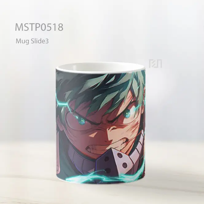 Deku Full Cowling Cahaya Listrik Anime Mug MSTP0518 - All-side / Desain