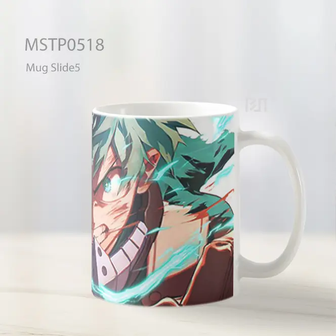 Deku Full Cowling Cahaya Listrik Anime Mug MSTP0518 - All-side / Desain