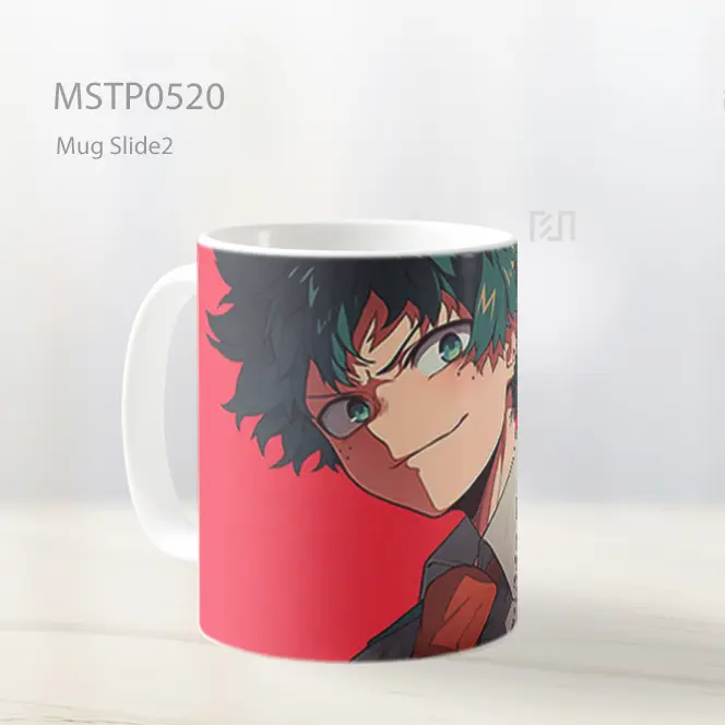 Deku Latar Merah My Hero Academia Mug MSTP0520 - All-side / Desain