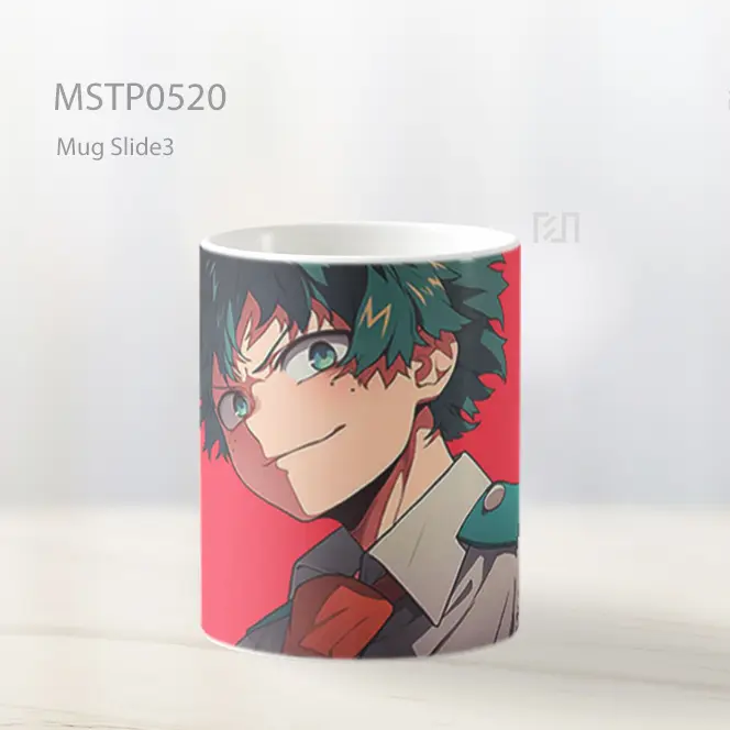 Deku Latar Merah My Hero Academia Mug MSTP0520 - All-side / Desain